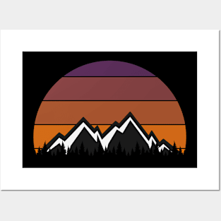 Mountain Retro Posters and Art